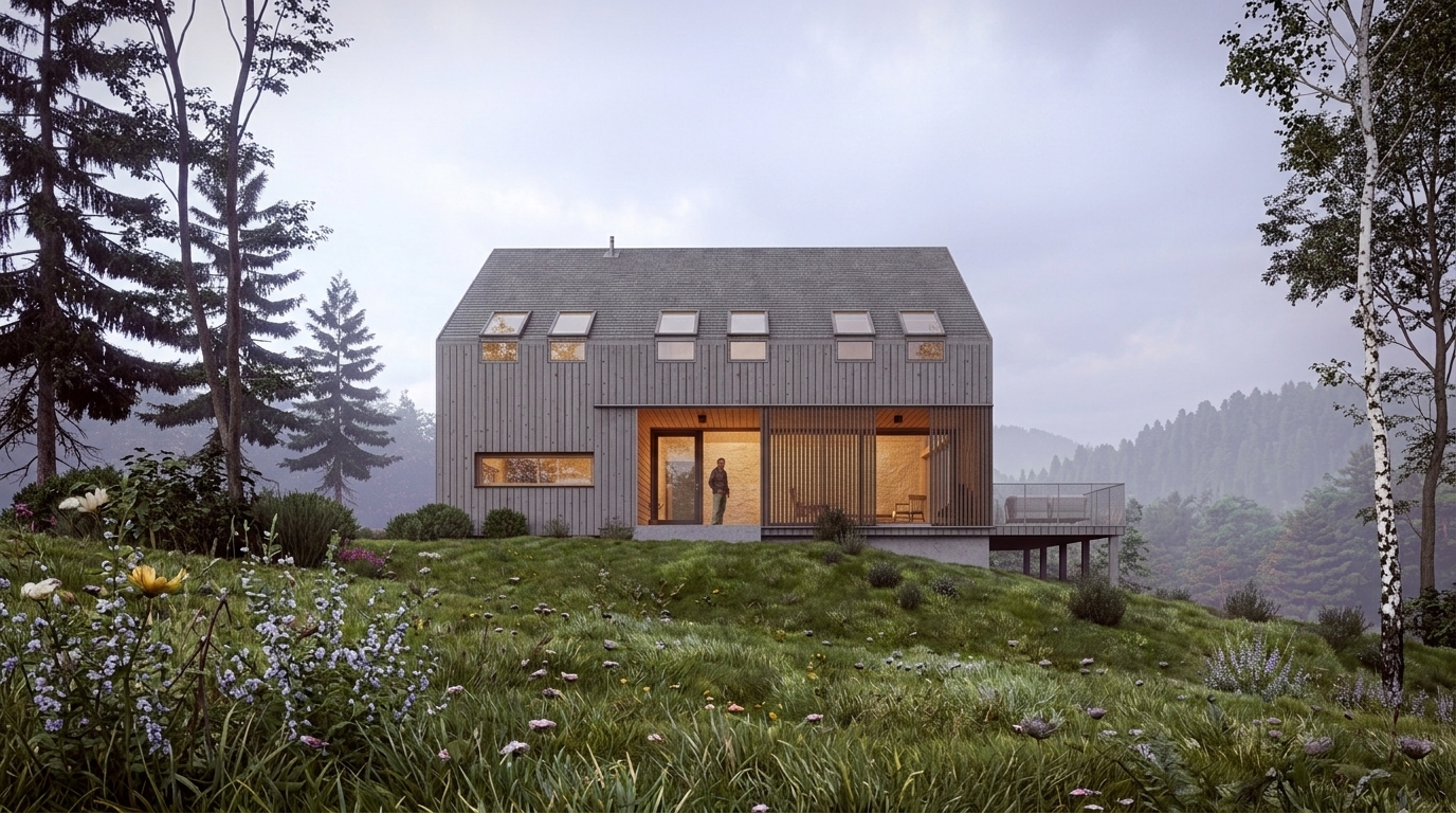 4K photorealistic architectural render, material details, Lumion