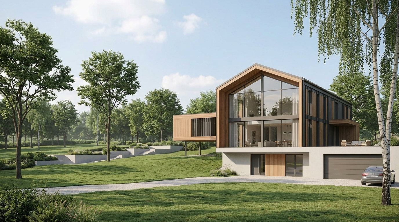 4K photorealistic architectural render from Cinema 4D 3D model