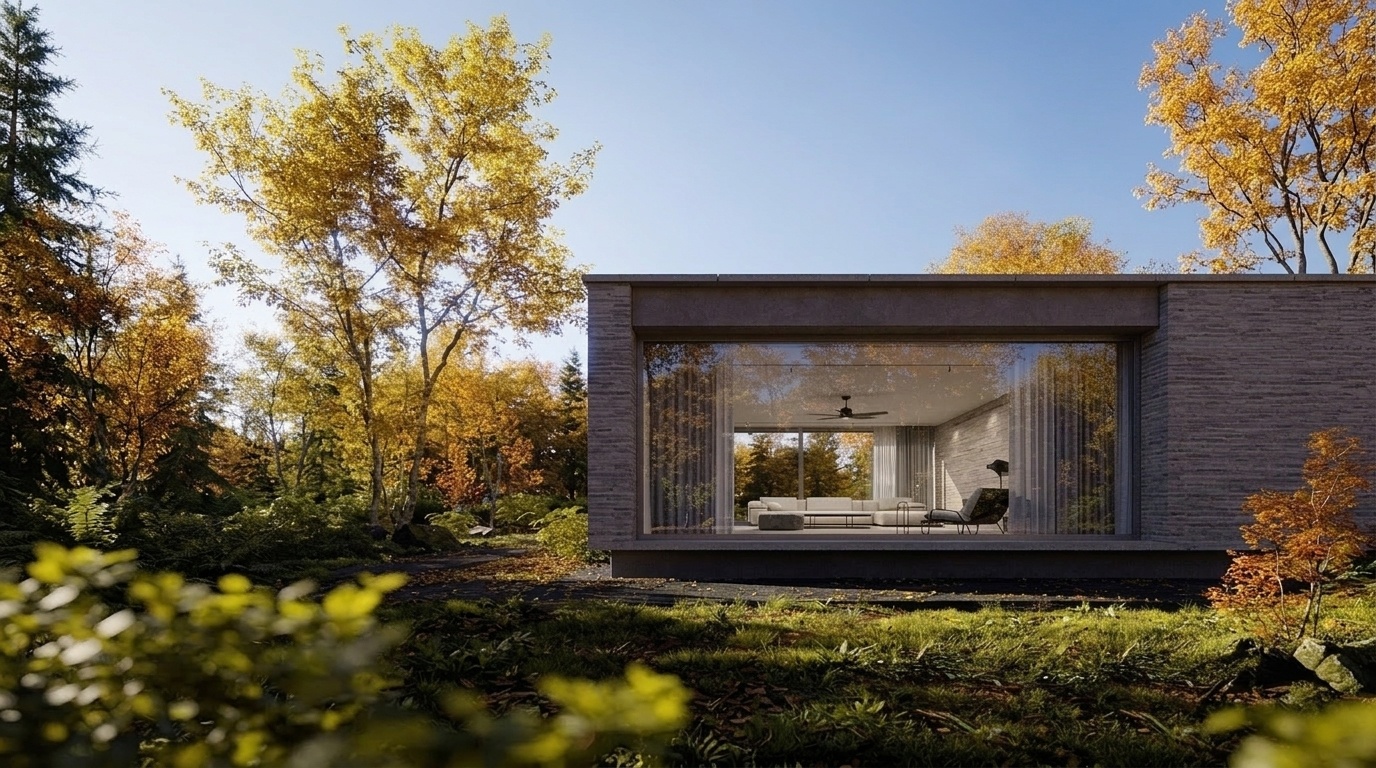 4K photorealistic architectural render from Blender 3D model
