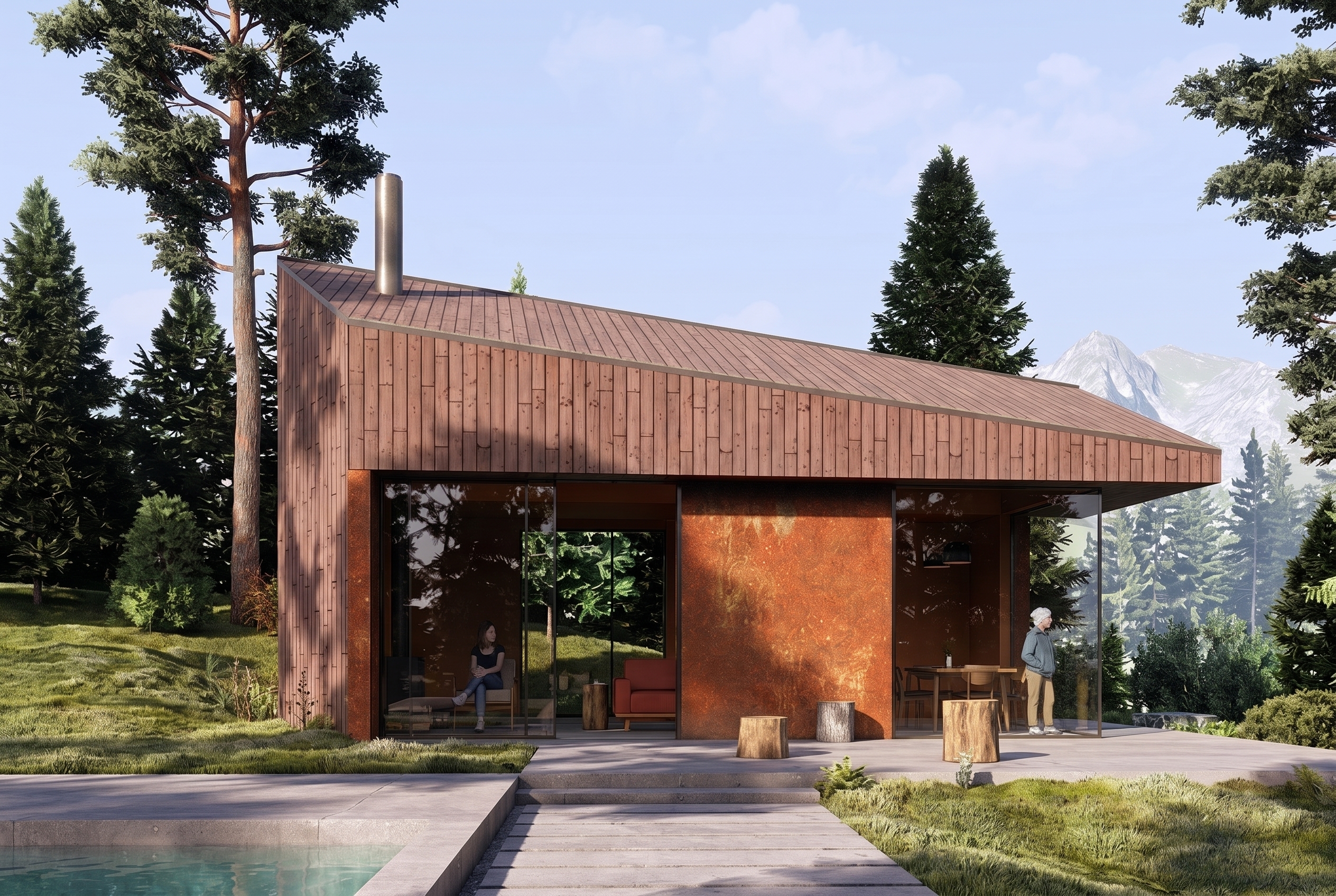 Lumion render enhanced to 4K photoreal quality by ReRender AI